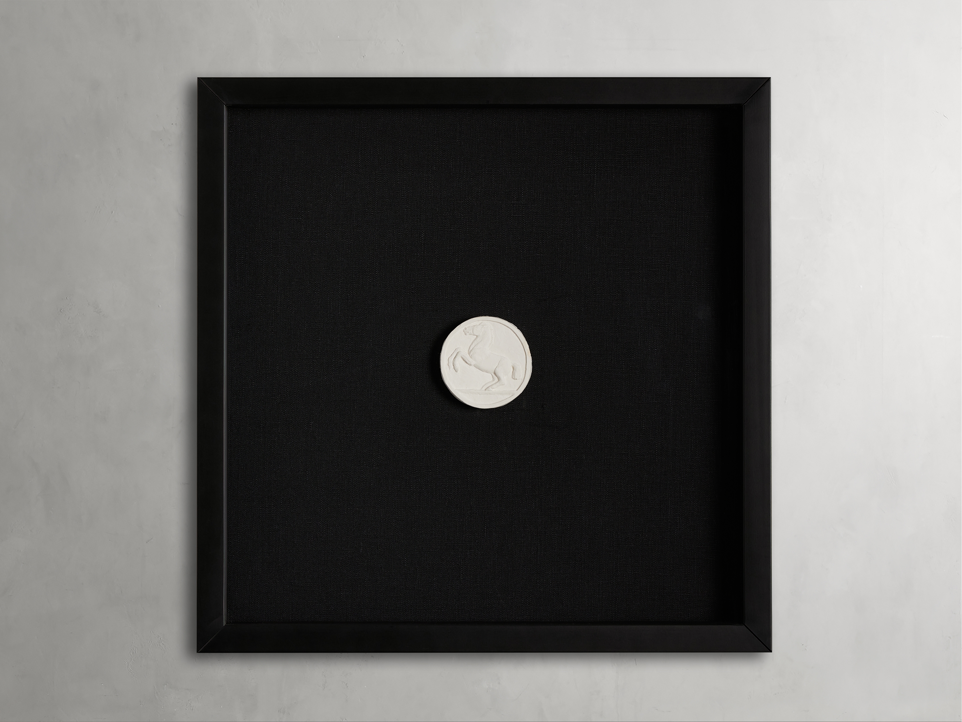 Black Roman Horse I in Wood - Image 0