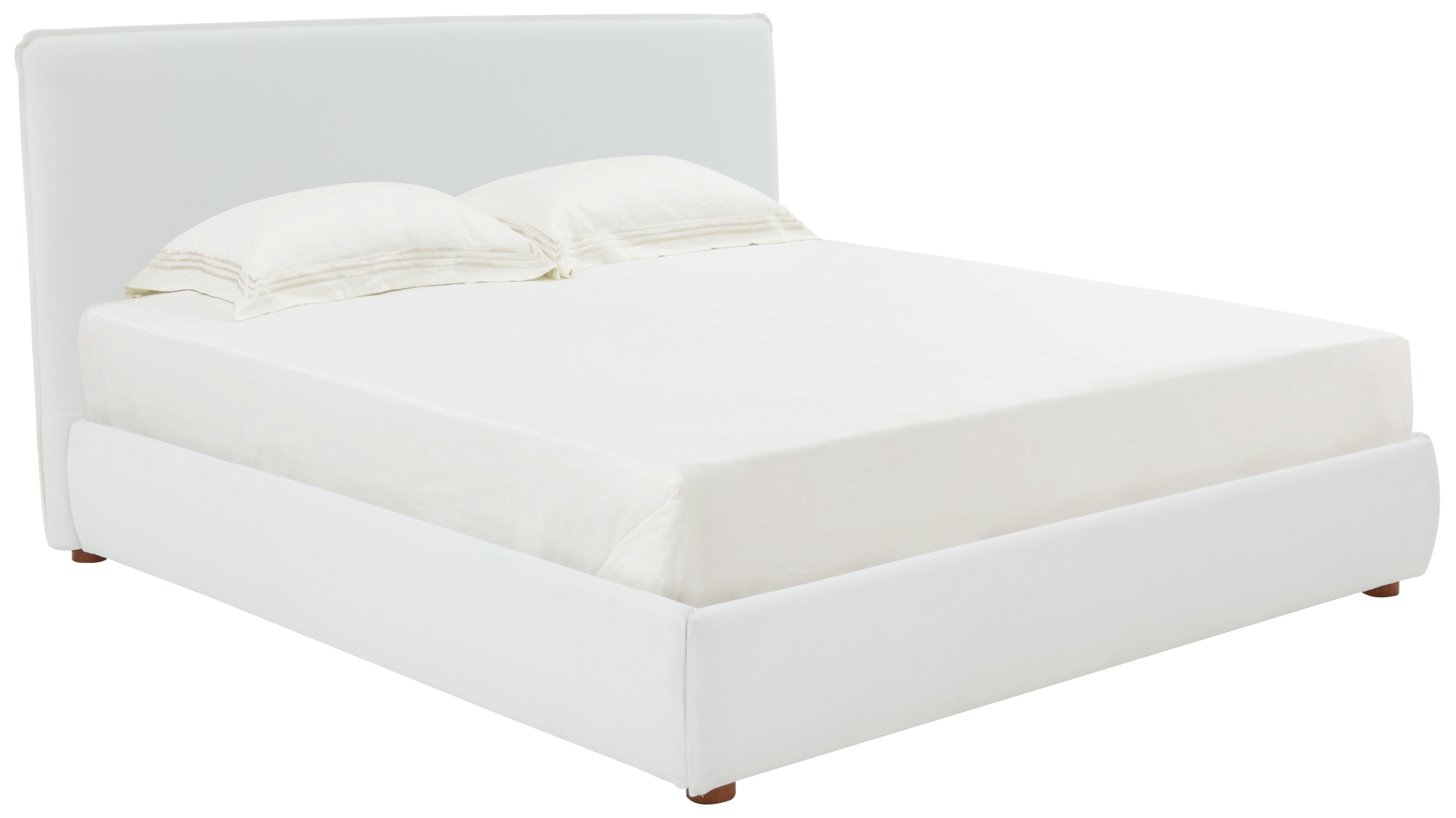 Callahan Boucle Bed - White - Image 4