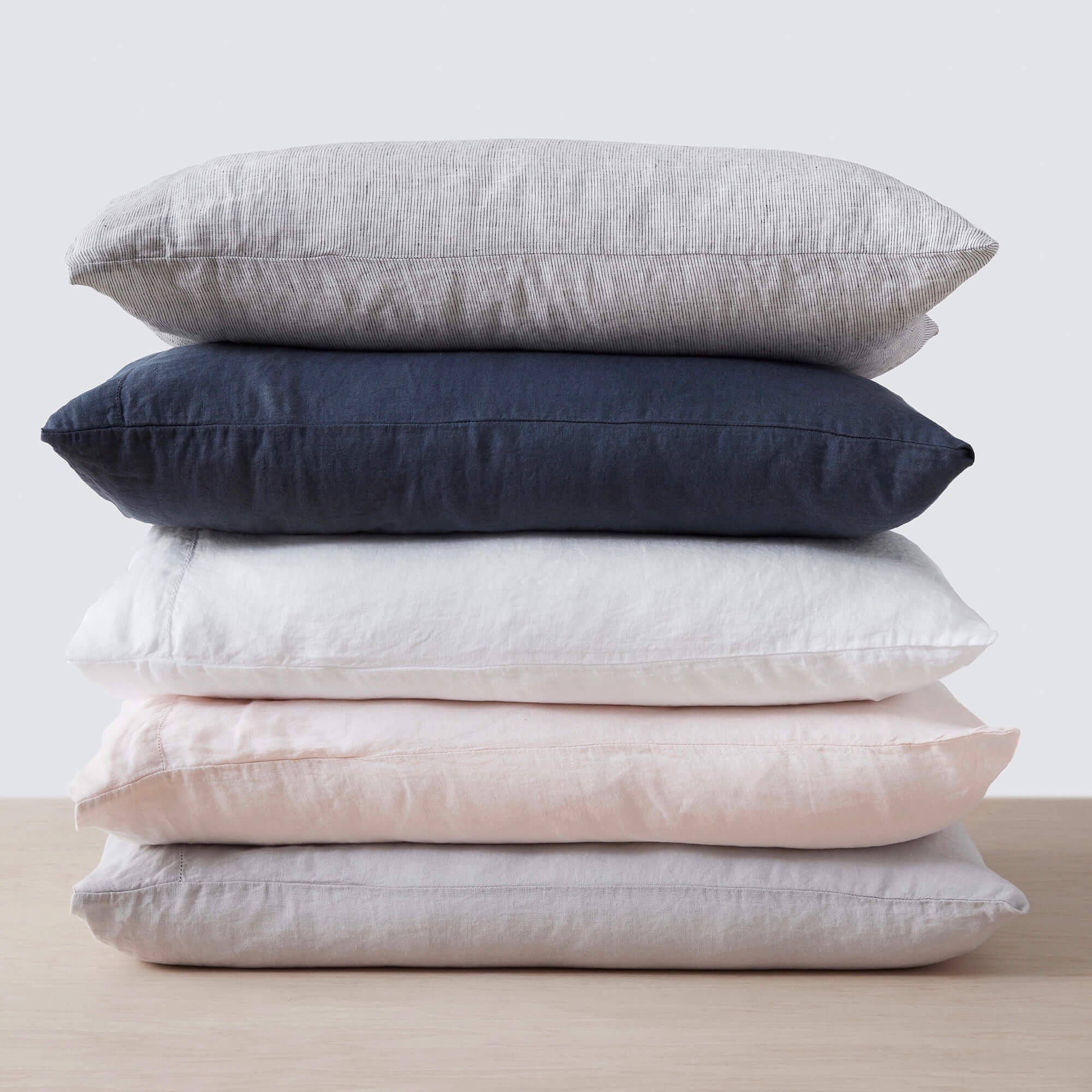 The Citizenry Stonewashed Linen Pillowcases | King Set | Olive - Image 9