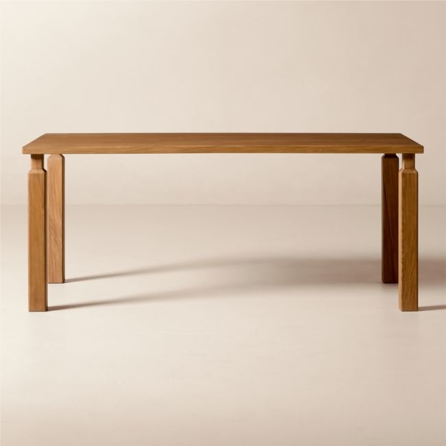 Daybreak 72" Rectangular Light Ash Wood Dining Table - Image 0