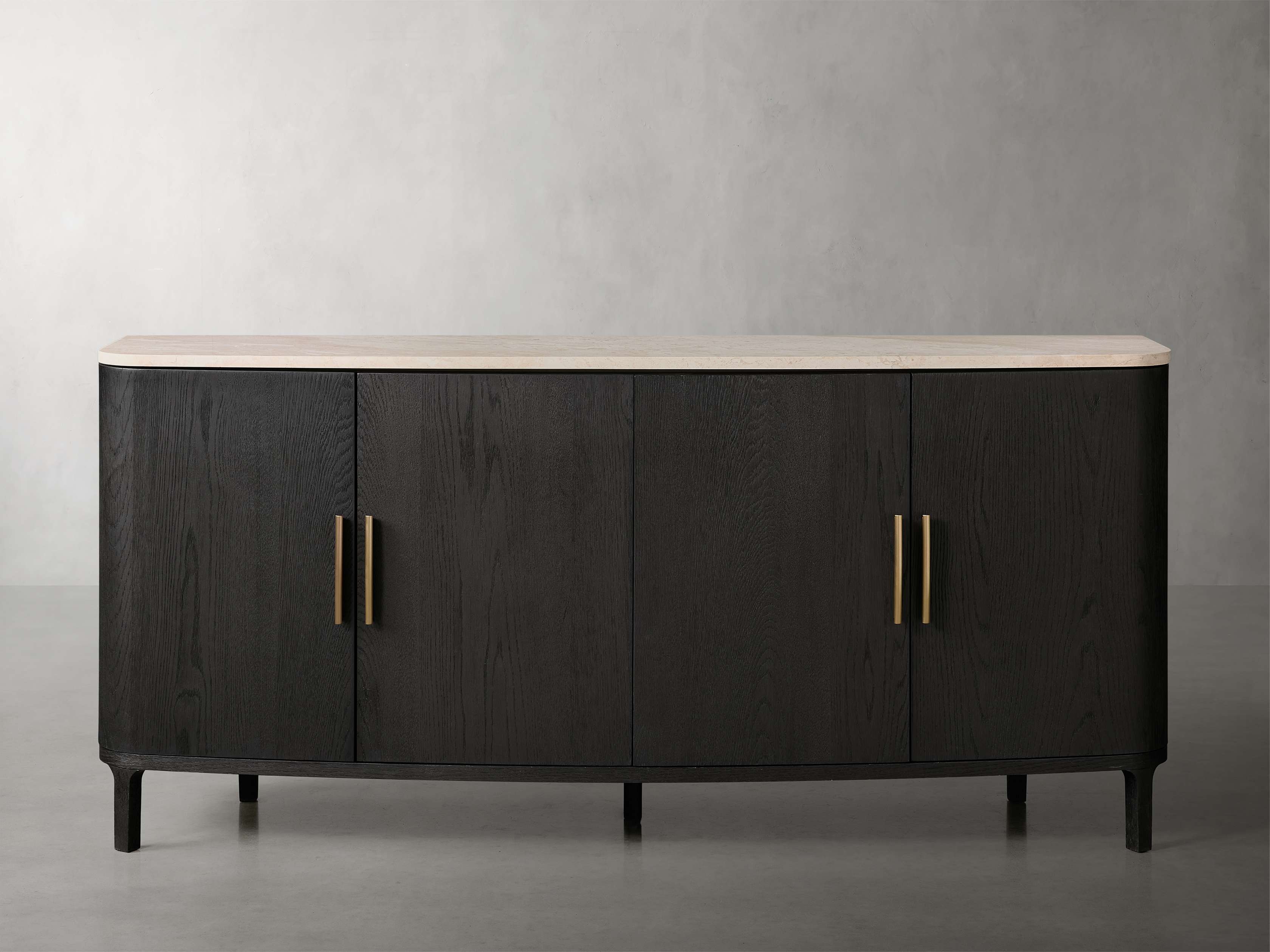 Danny Sideboard in Stone Black  Ebony/Royal Cream 72" - Image 0