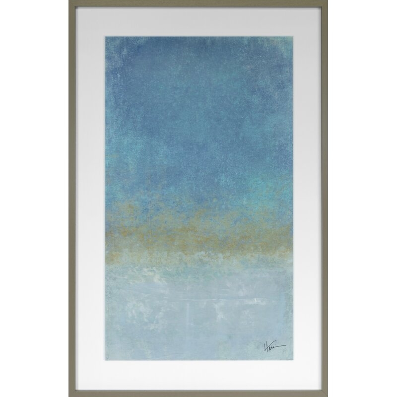 Grand Image Home Colorfield Aqua by Maeve Harris - Picture Frame Painting - Image 0