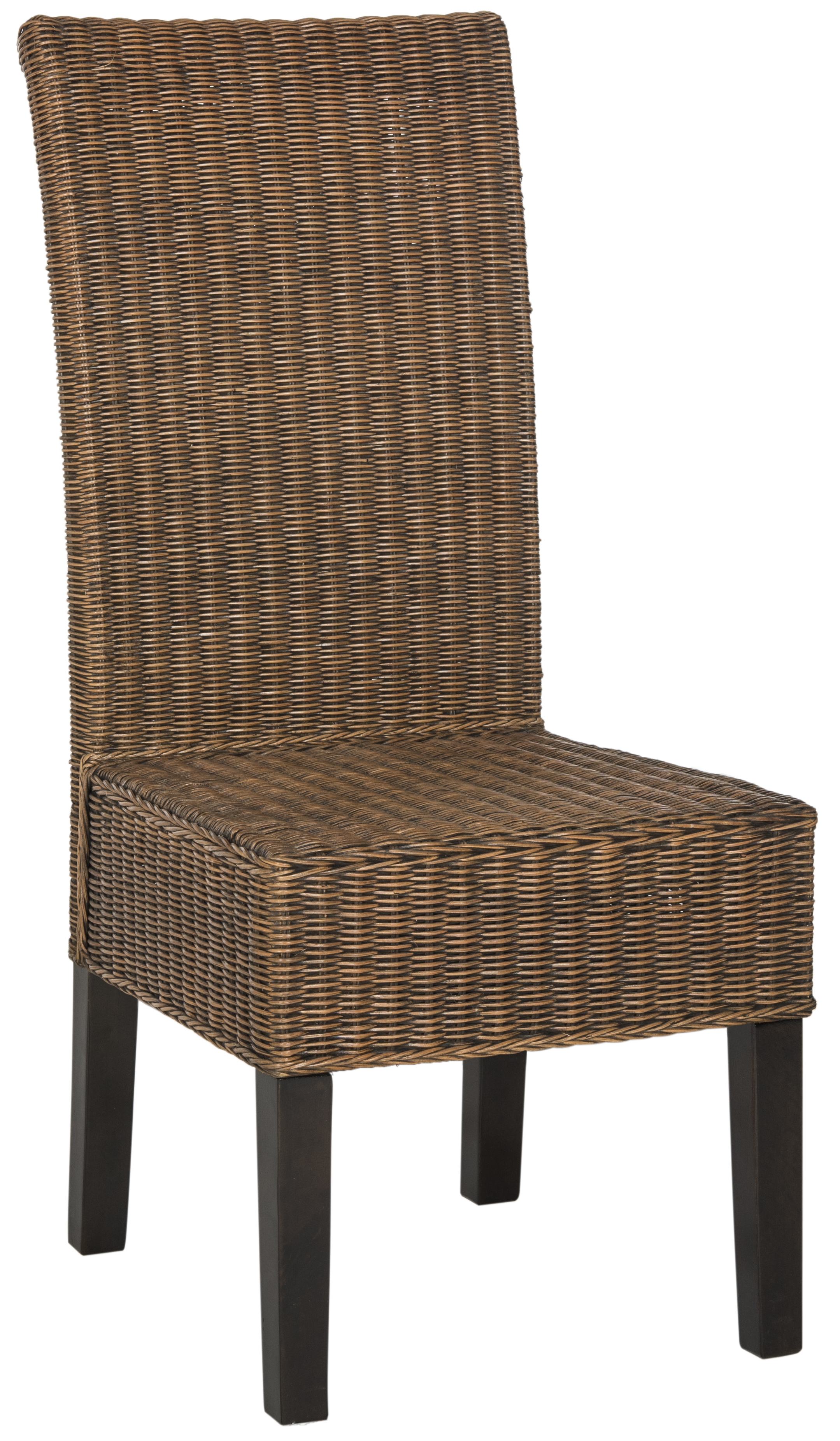 Arjun 18''H Wicker Dining Chair - Brown/Multi - Safavieh - Image 3