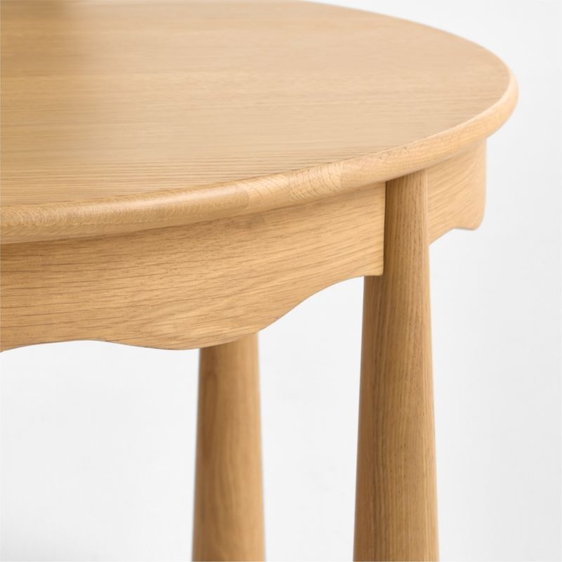Waveland Natural Oak Wood Round Kids Play Table - Image 3