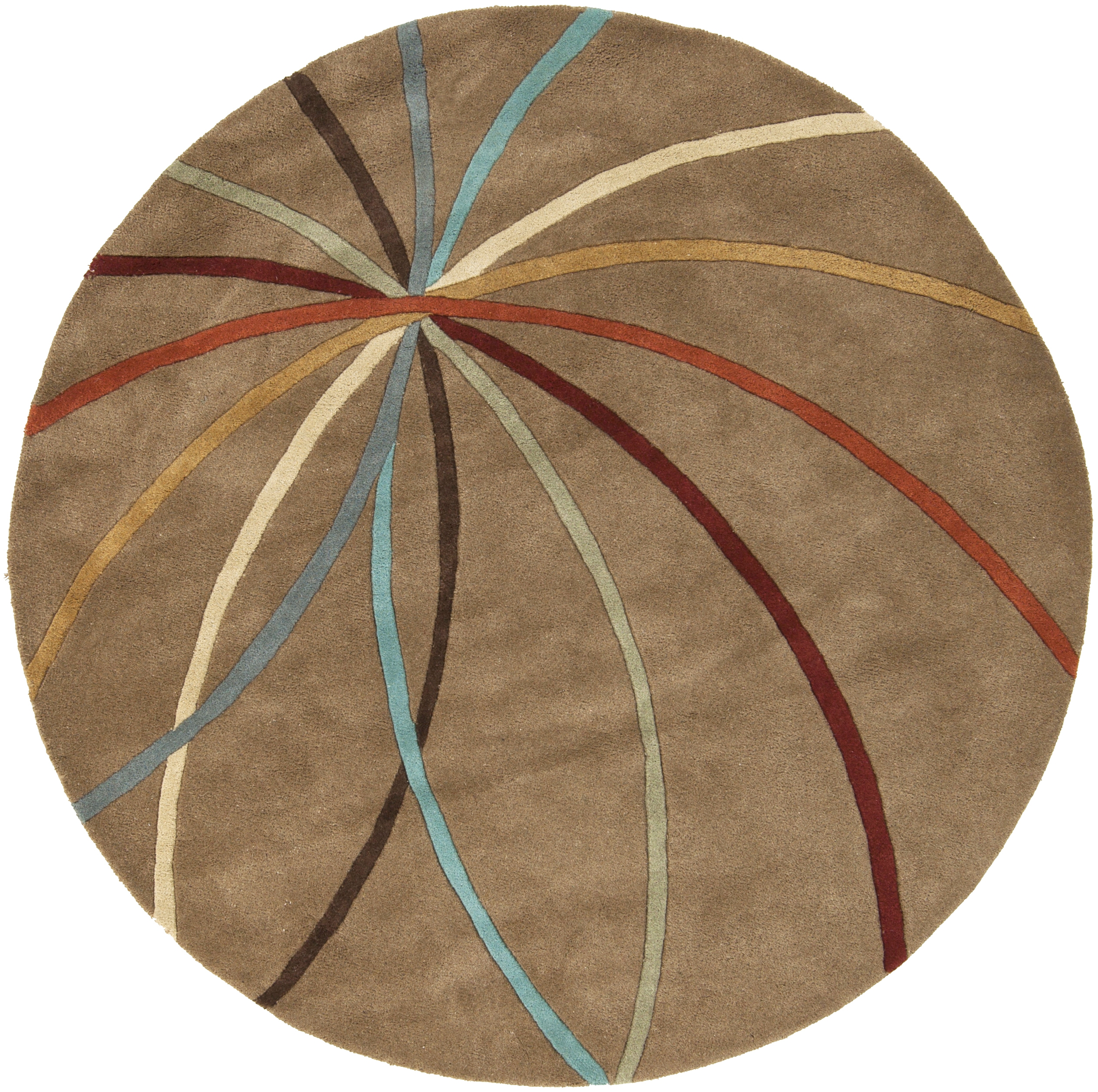 Forum Brown Indoor 4' x 4' Handmade Rug - Image 0