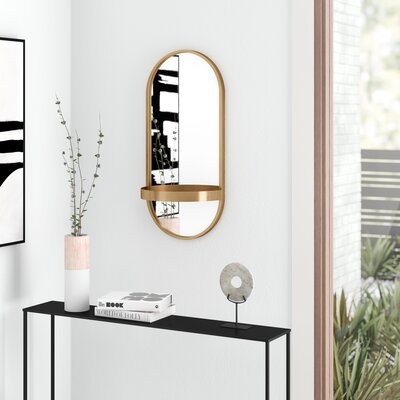 Ernst Accent Mirror with Shelf - Image 0