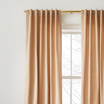 Cotton Velvet Curtain, 48"x84", Incense - Image 3