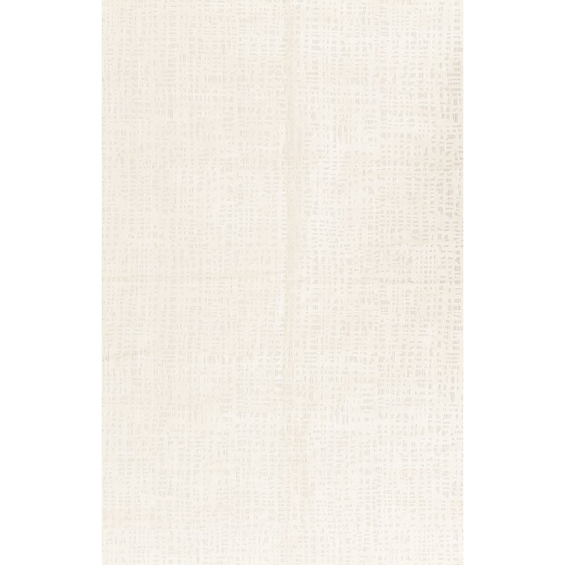 Bokara Rug Co., Inc. Hand-Knotted 5.9' x 8.9' Silver/White Area Rug - Image 0