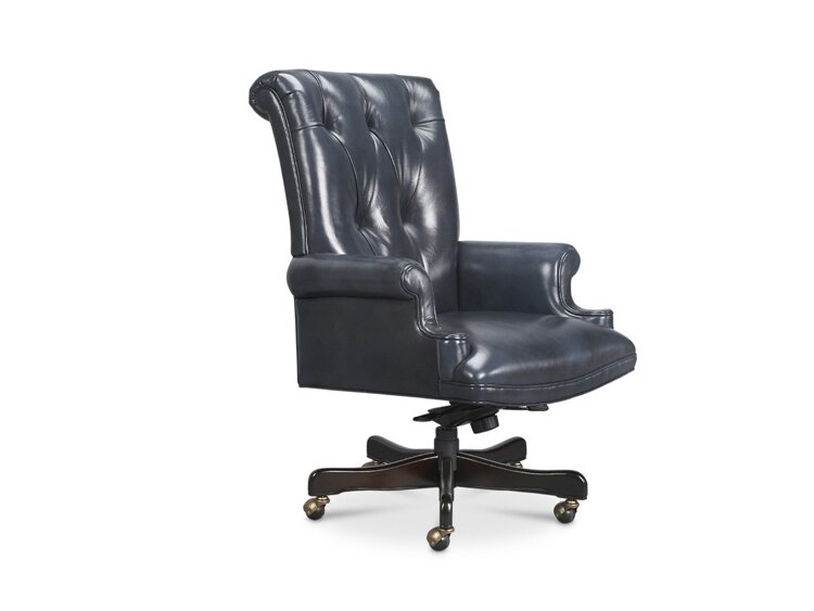 Leathercraft Phelps Executive Chair Upholstery Color: Timeless Old Tin - Image 0