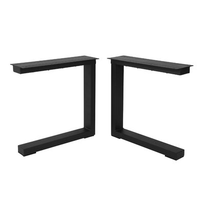 16 Inch C-Shaped Legs Metal Legs Heavy Duty Table Legs For Bench Coffee Furniture (Set Of 2) - Image 0