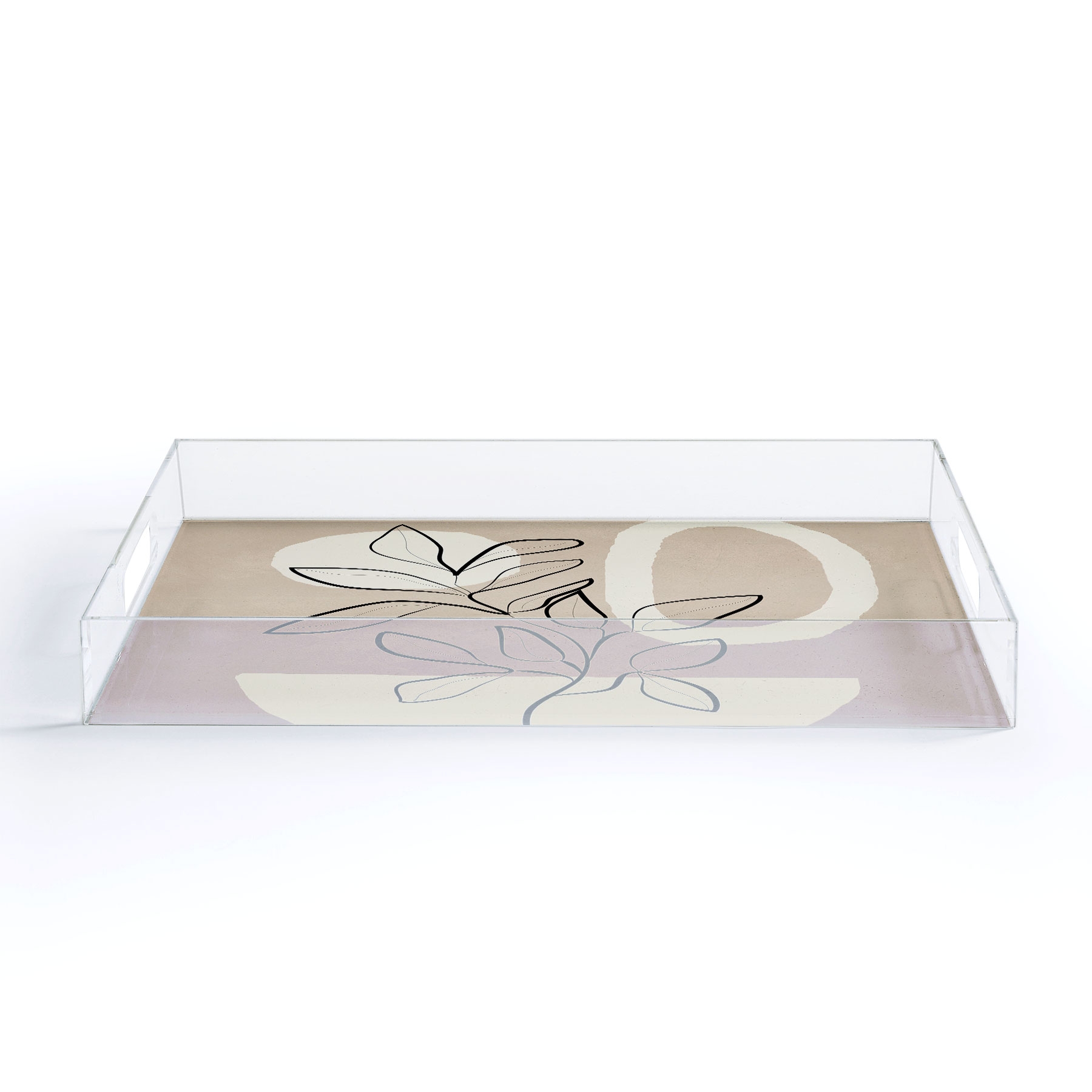 Abstract Minimal Plant 7 by City Art - Acrylic Tray Medium 15.5" x 12" - Image 2