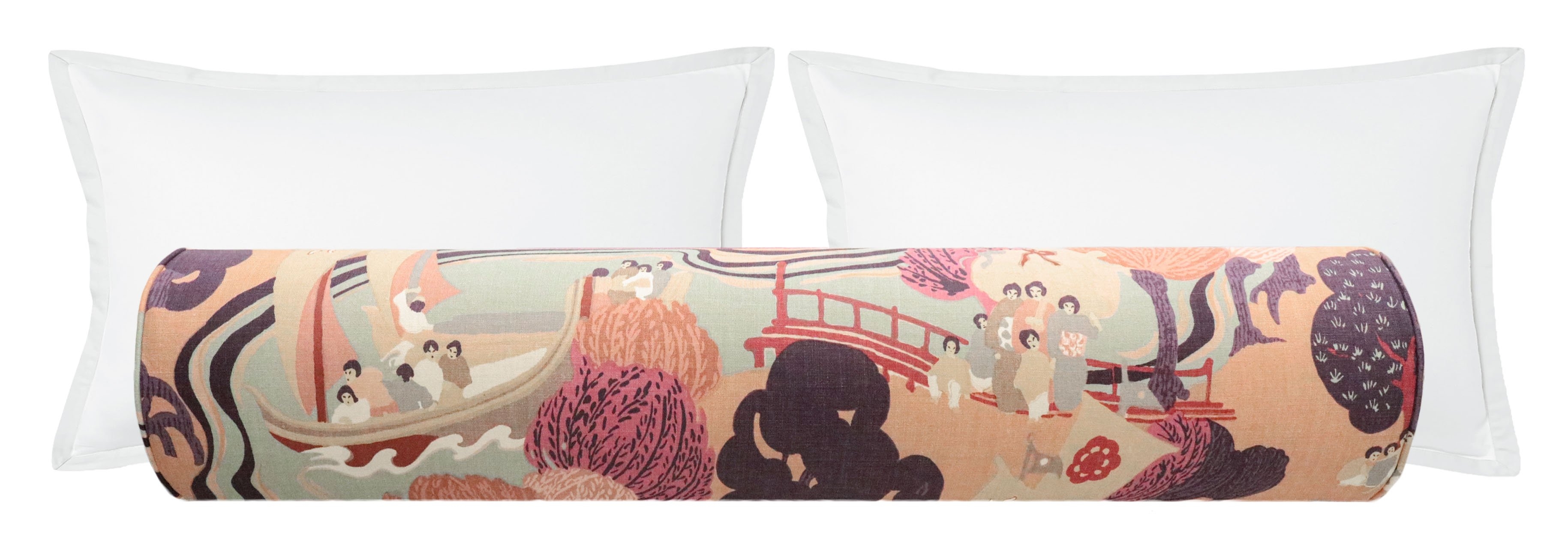 THE BOLSTER :: PEARL RIVER // BLUSH | SCHUMACHER - Sample 4" X 4" - Image 0