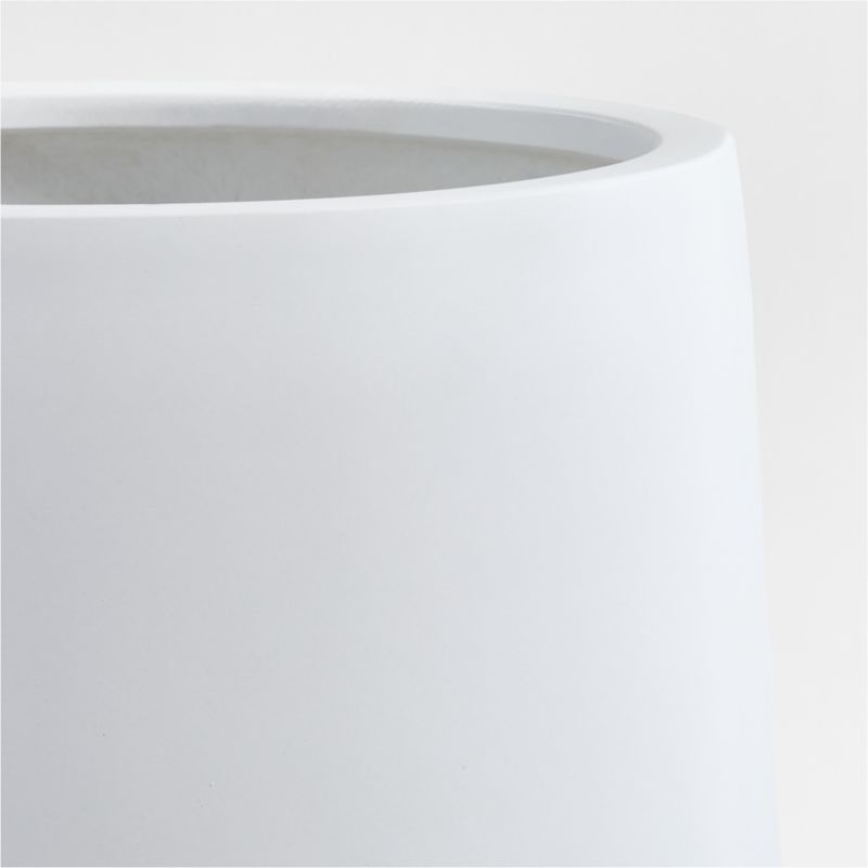 Saabira White 23.25" Tall Indoor/Outdoor Planter - Image 1