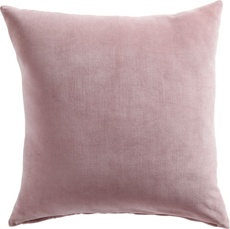 23" Leisure Dusty Orchid Pillow with Feather-Down Insert - Image 4