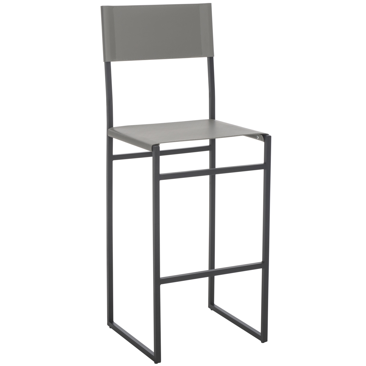 Layne Barstool - Grey / Black - Safavieh - Image 6