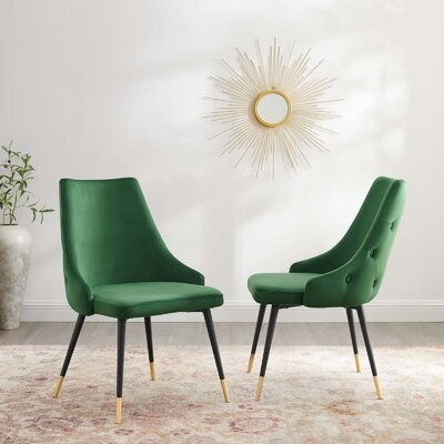Girardi Velvet Side Chair - Image 0