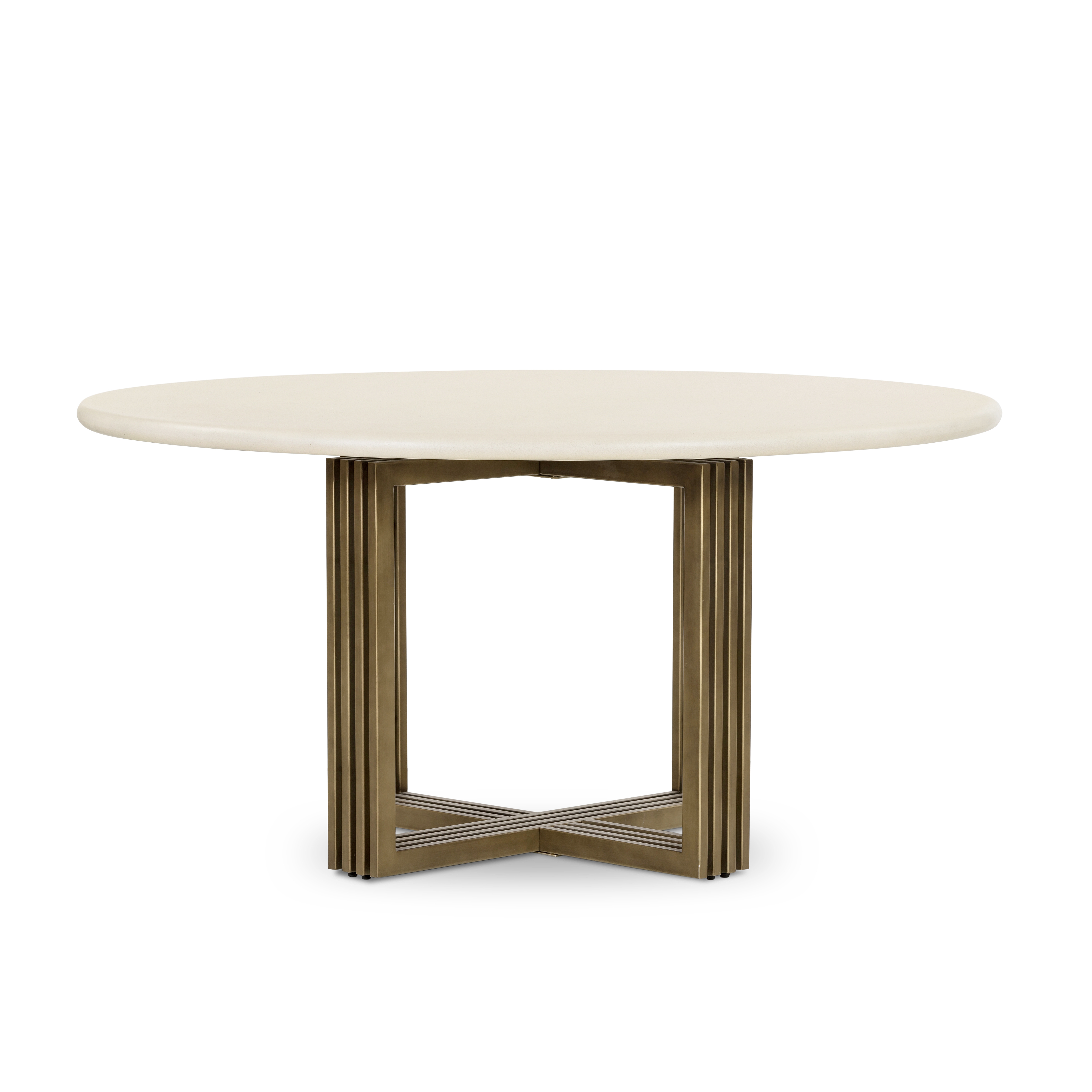 Mia Round Dining Table-Parchment White - Image 5
