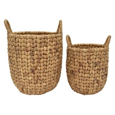 Water Hyacinth 2 Piece Wicker Basket Set - Image 0