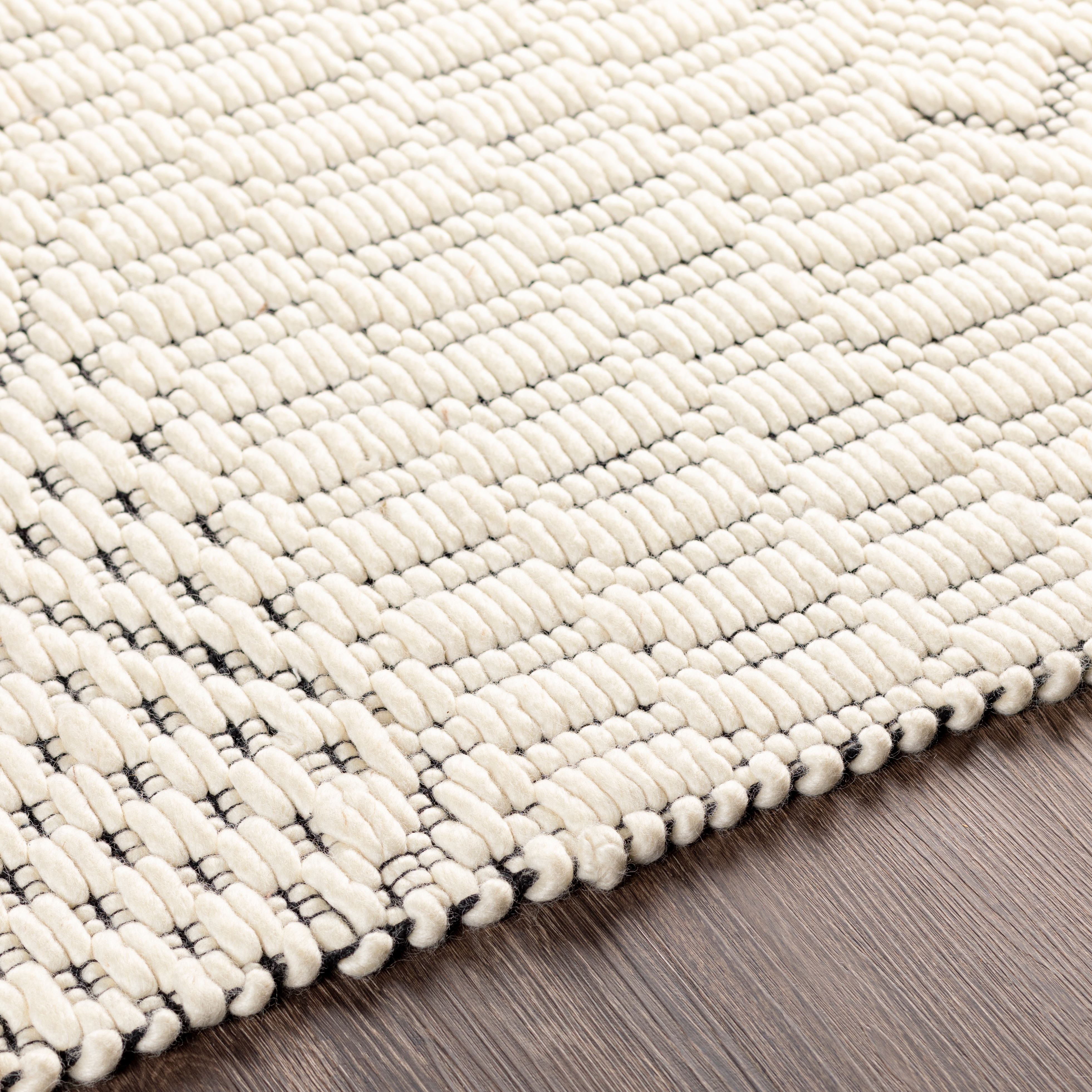 Saint Clair Beige Indoor 6' x 9' Handmade Rug - Image 3