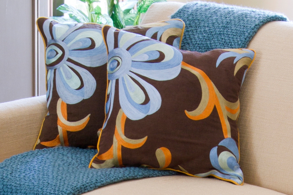 Decorative Pillows P-0201 22"L x 22"W Polyester Filled Pillow - Image 0