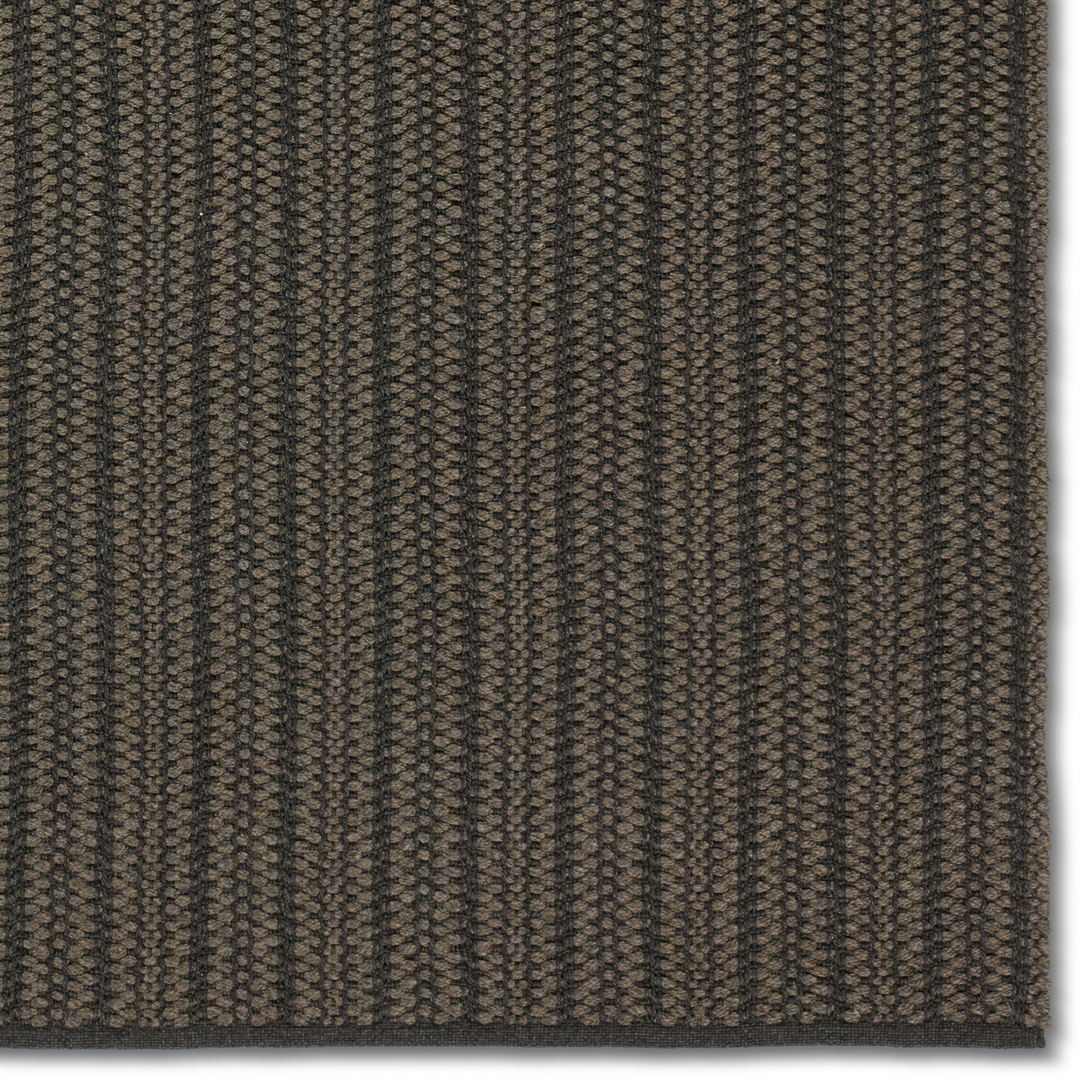Elmas Handmade Indoor/Outdoor Striped Gray/Charcoal Area Rug (9'X12') - Image 3