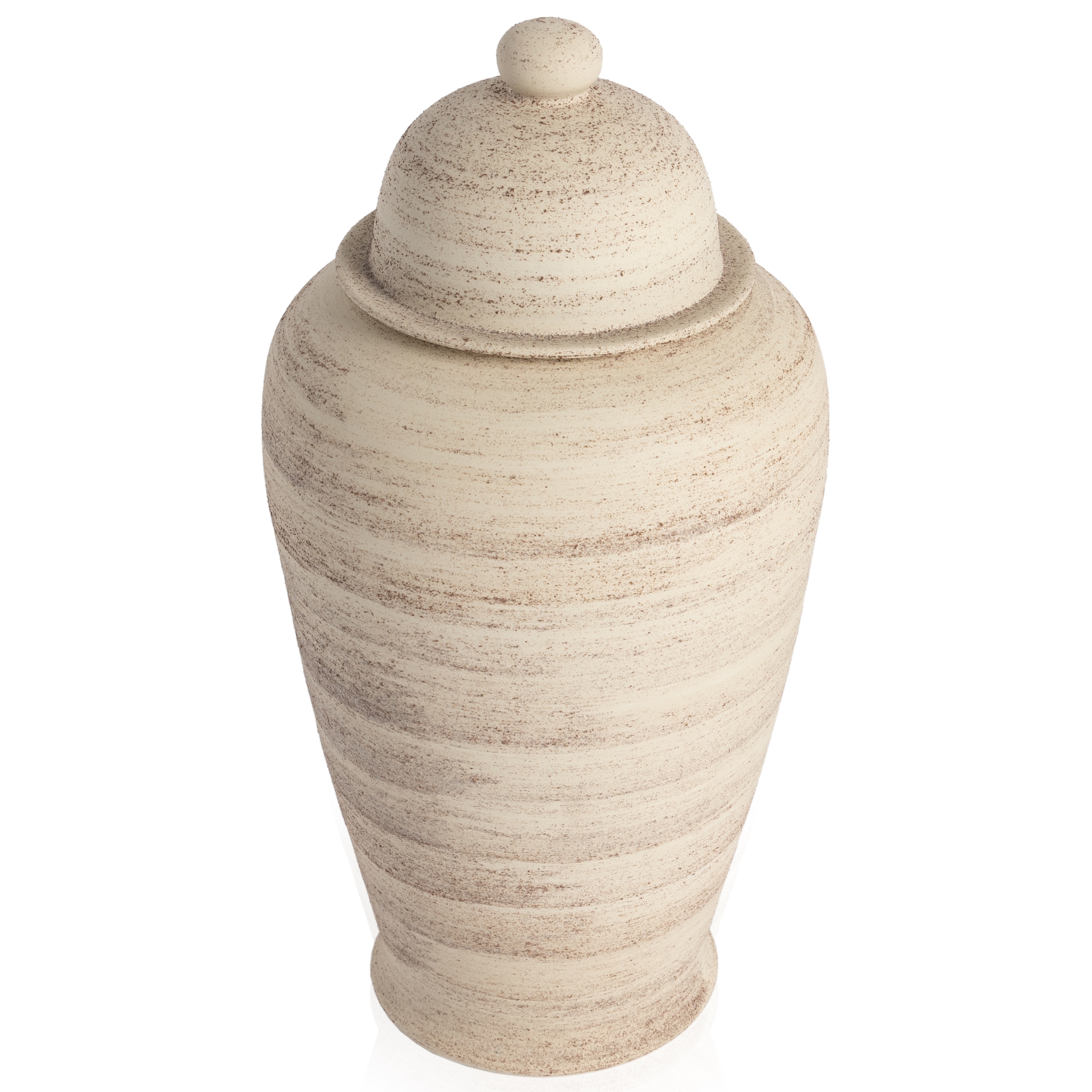 Arabella Jar With Lid-Distressed Cream - Image 6