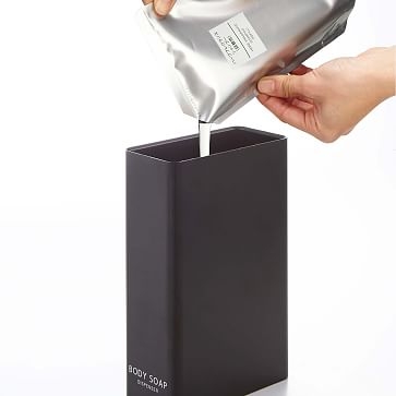 Yamazaki Tower Rectangular Body Soap Dispenser, White - Image 2