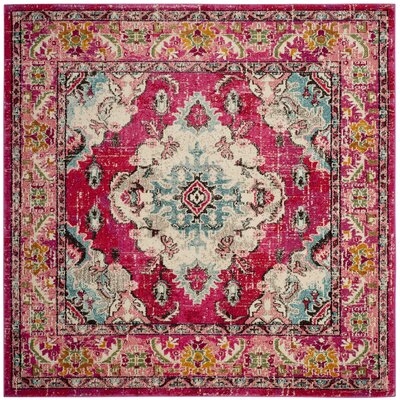 Tibbetts Oriental Pink Area Rug - Image 0