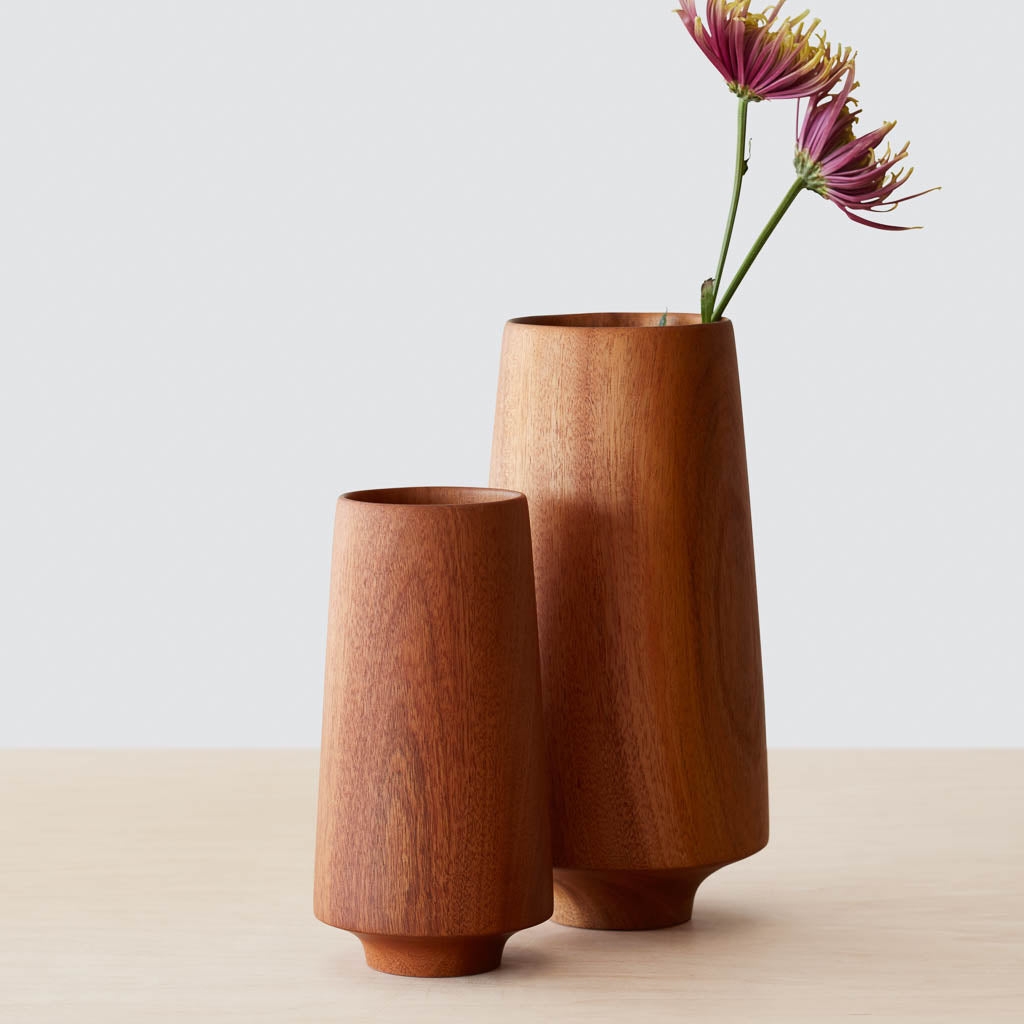The Citizenry Tikal Wood Vase | White - Image 8