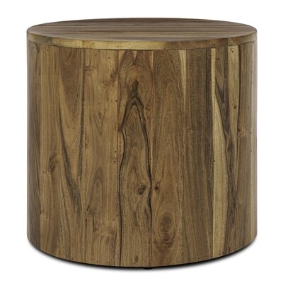 Givens Solid Wood Drum End Table - Image 0