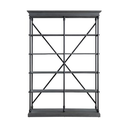 Cutright 84" H x 58" W Metal Etagere Bookcase - Image 0