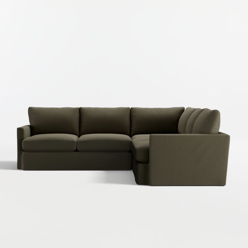 Lounge Deep 3-Piece L-Shaped Slipcovered Sectional Sofa - Image 4