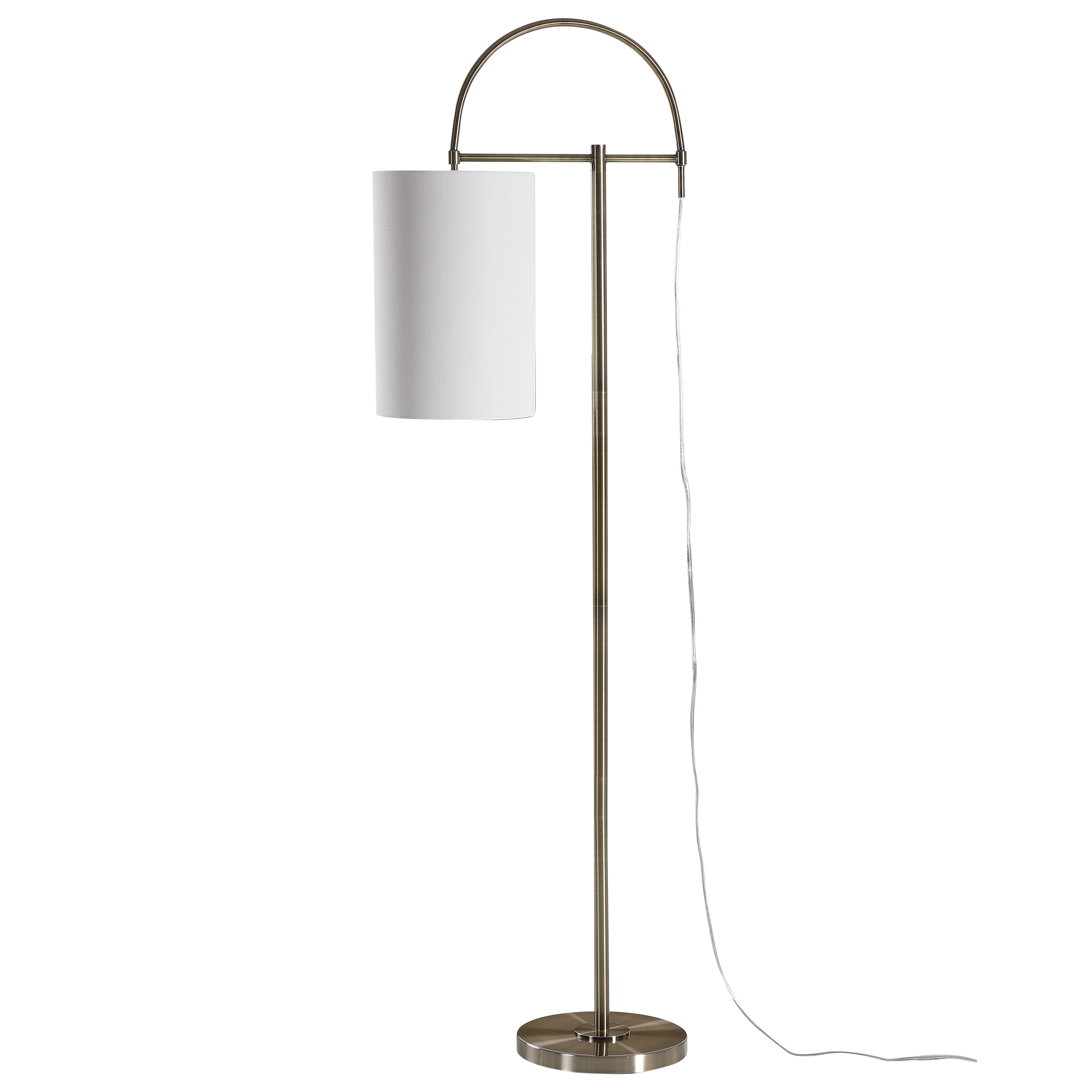 Arched Floor Lamp, Brass - Image 0