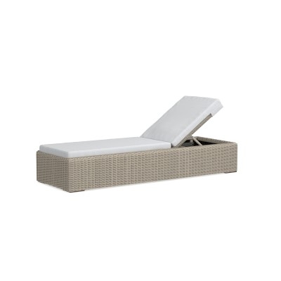 San Clemente Chaise, AWW, Cool Grey - Image 1