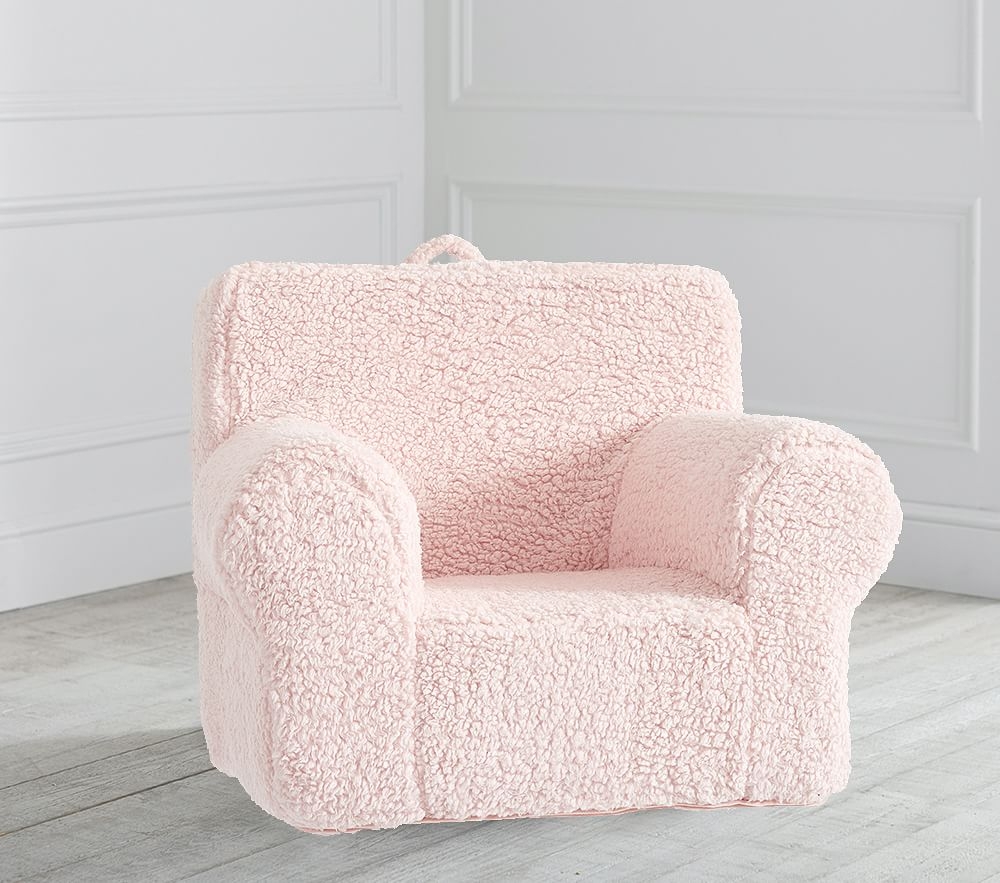Blush Sherpa Anywhere Chair(R) Slipcover Only - Image 0