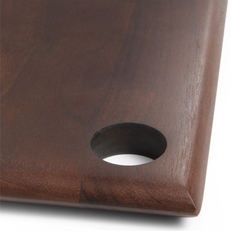 Madeira Large Walnut-Finished Acacia Wood Serving Board - Image 1