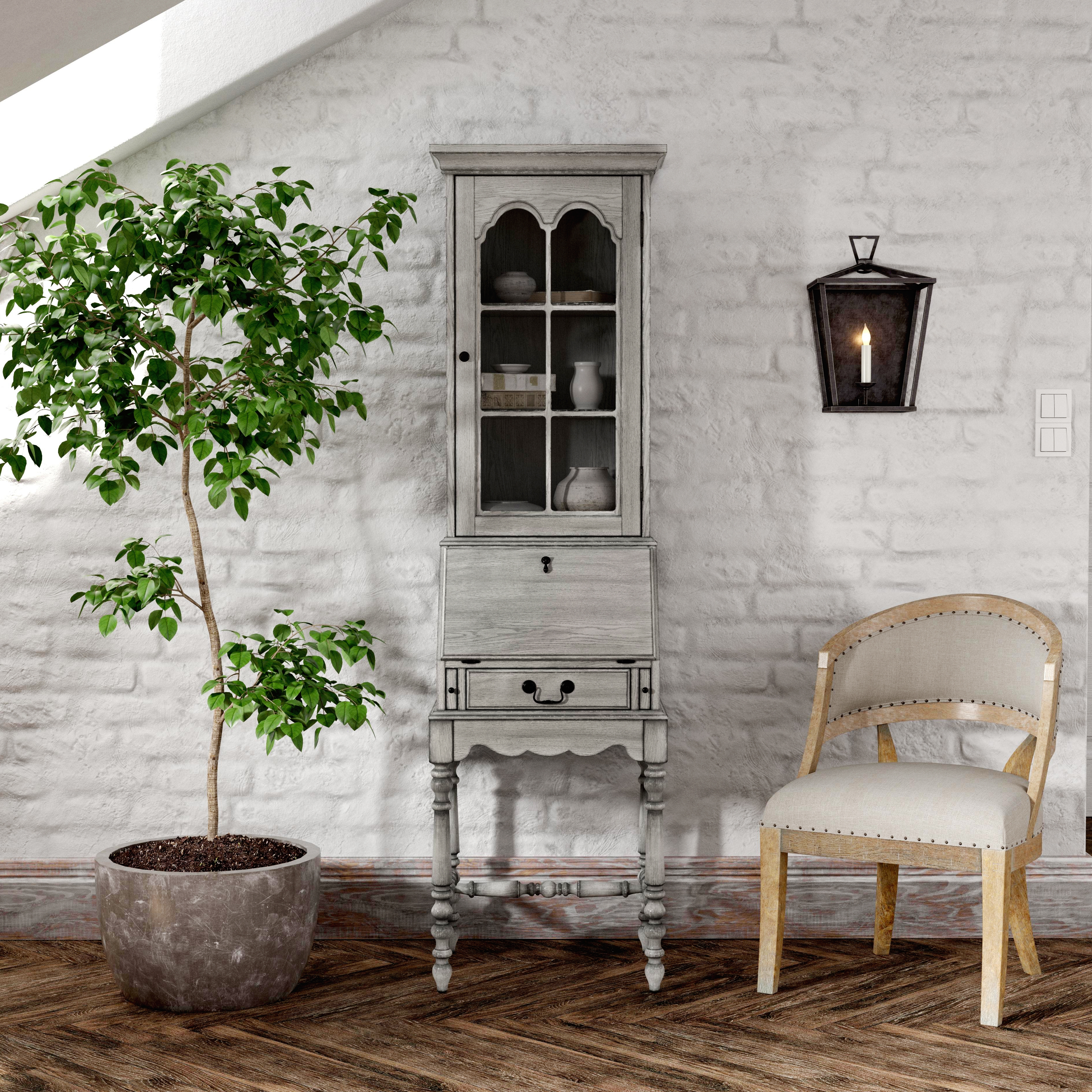 Newlark Powder Gray Secretary - Image 1