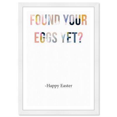 'Holiday and Seasonal Easter Eggs Holidays' - Picture Frame Graphic Art Print on Paper - Image 0