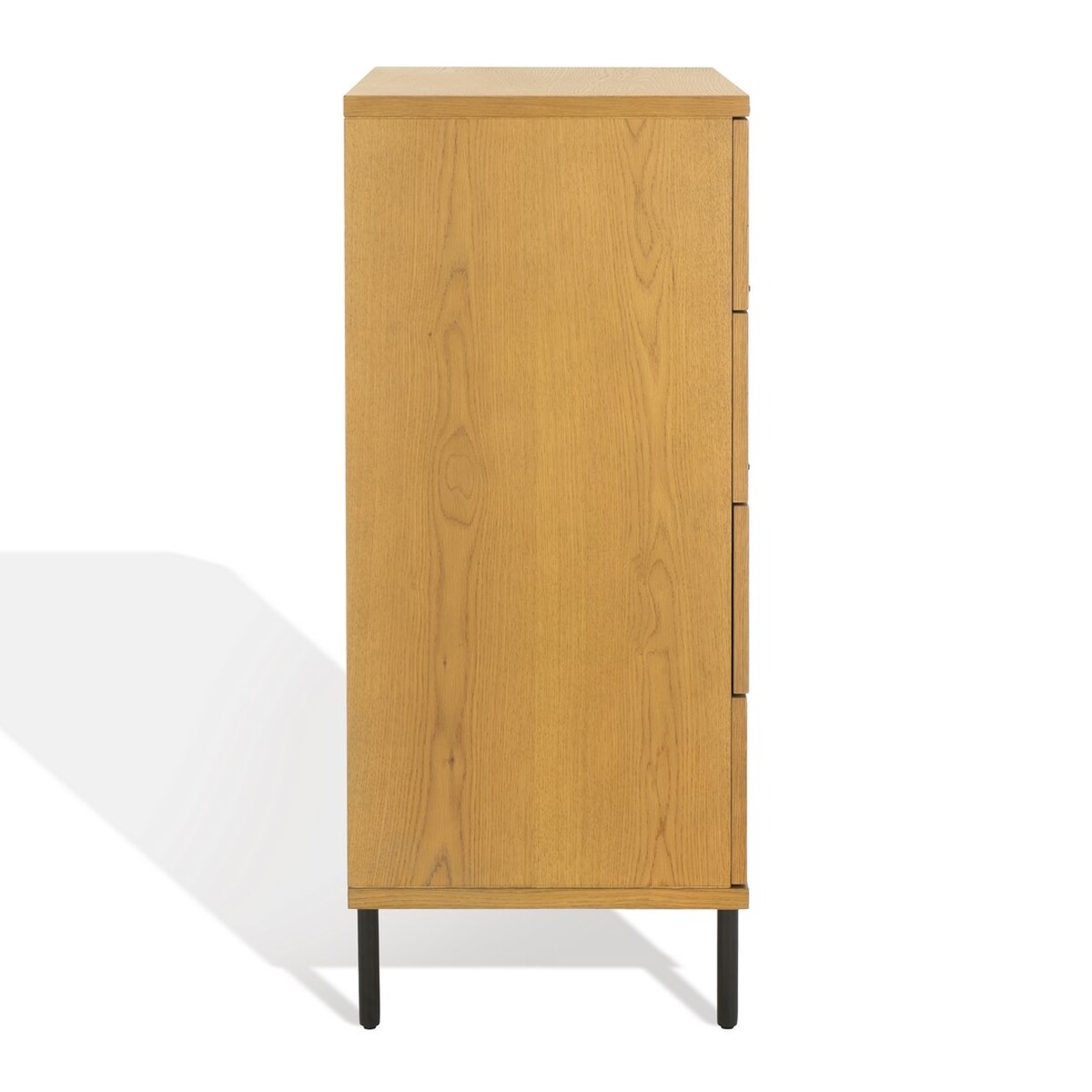 Elizabella 4 Drawer Wood Chest - Oak/Antique Brass - Image 6