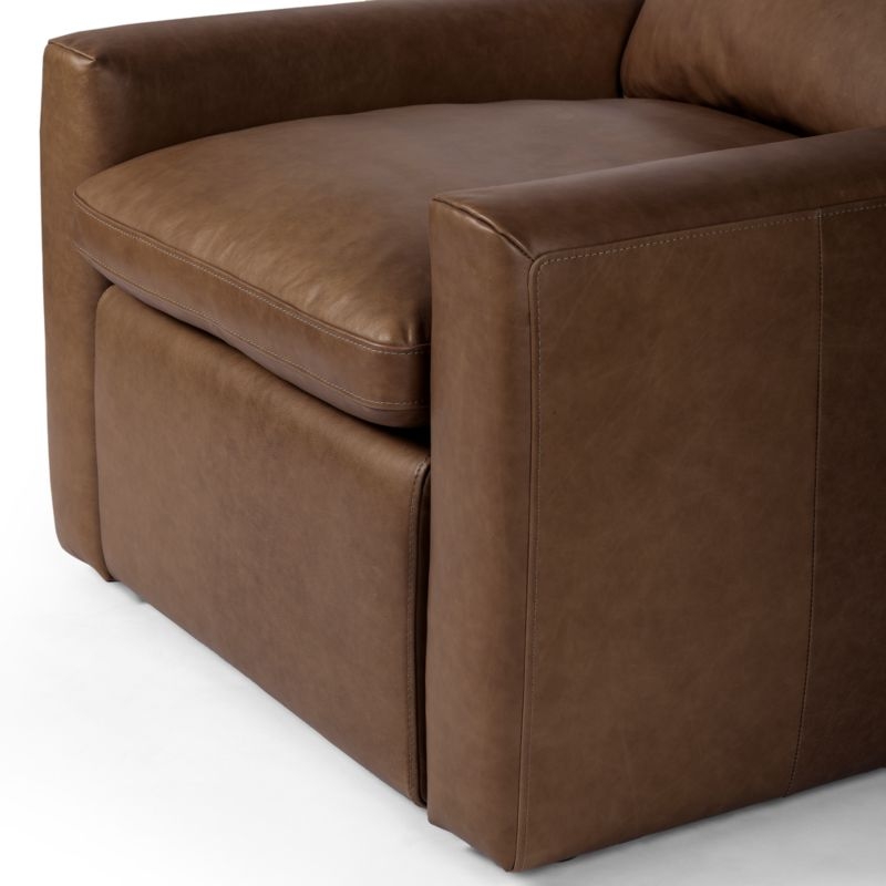 Tillery Sonoma Leather Power Recliner Accent Chair - Image 4