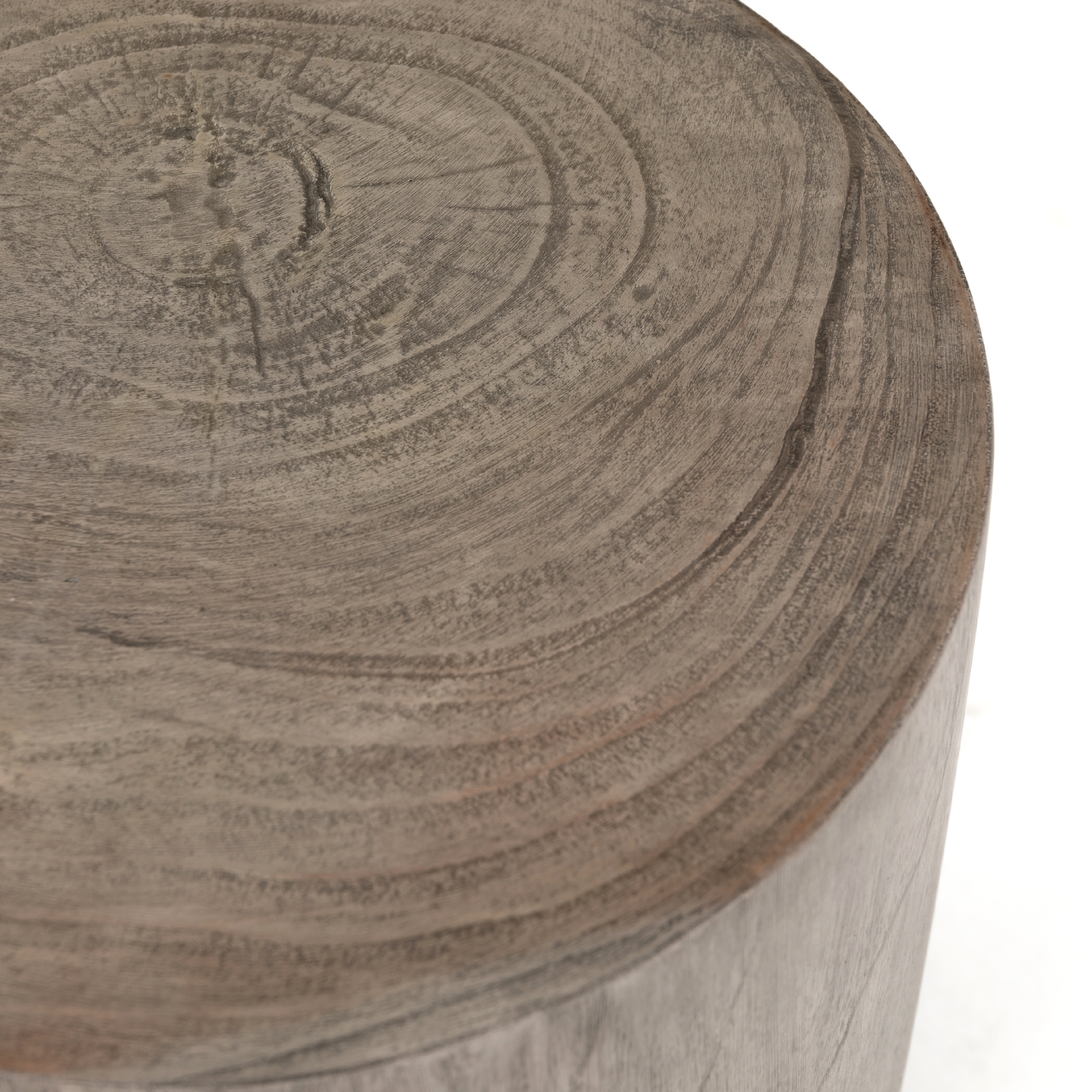 Petros Outdoor End Table - Weathered Grey Teak - Image 8