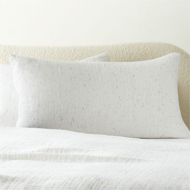 Nett Organic Cotton White King Pillow Shams Set of 2 - Image 0