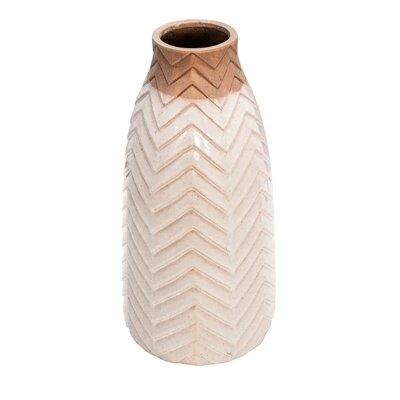 Gruver Cream 18" Ceramic Table Vase - Image 0
