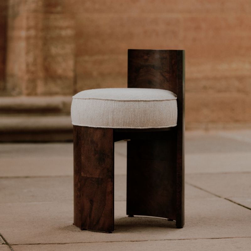 Coquette Burl Wood Accent Chair by Athena Calderone - Image 1