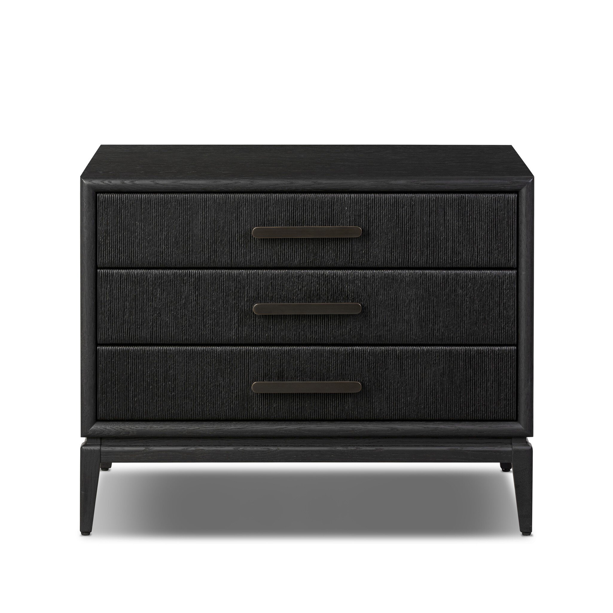 Rosenell Closed Nightstand - Black Oak Veneer - Image 1