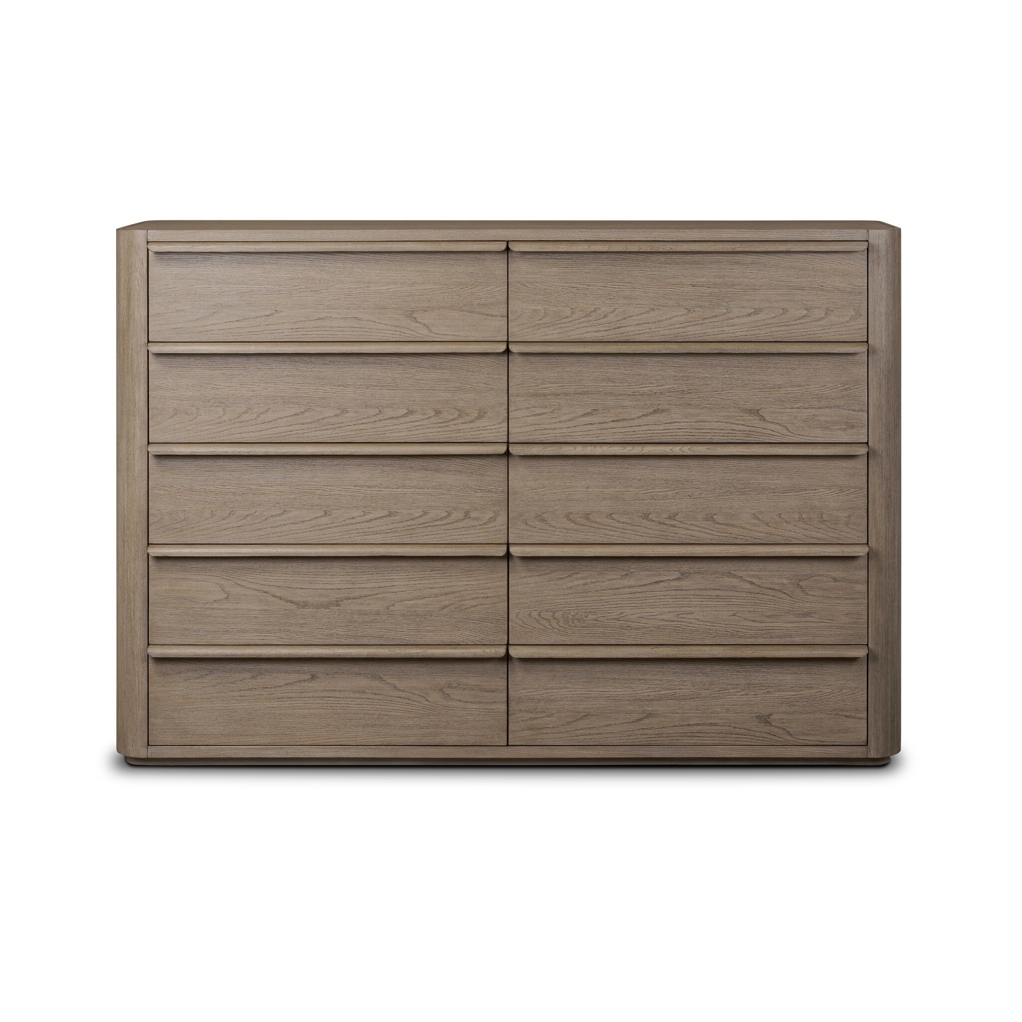 Primrose 10 Drawer Dresser - Natural Flat Oak Veneer - Image 0