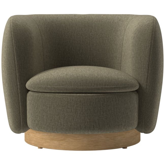 Muir Swivel Chair Coverlet Otter - Image 0