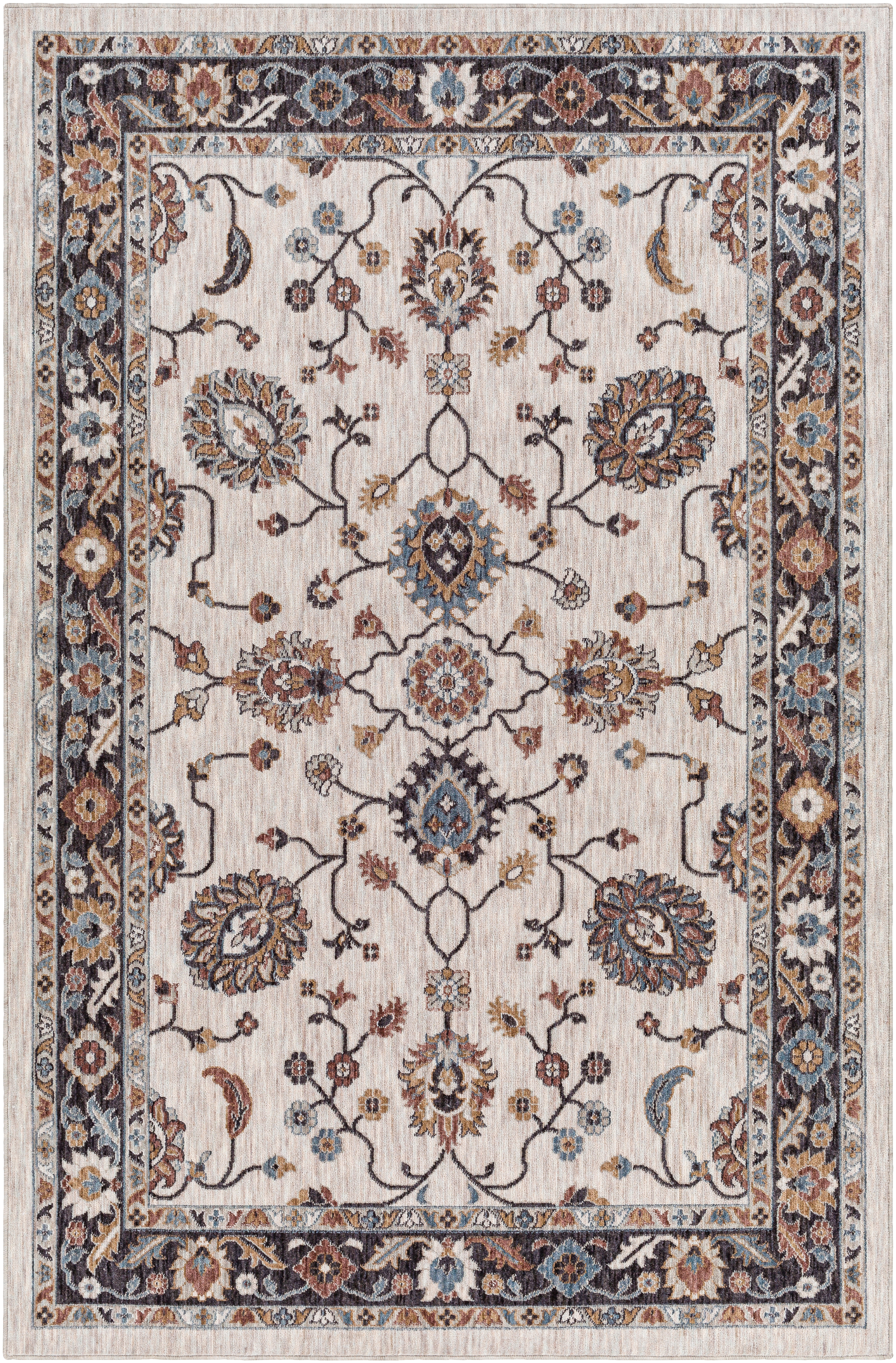 Juliet Beige Outdoor 6'7" x 9' Machine Woven Rug - Image 0