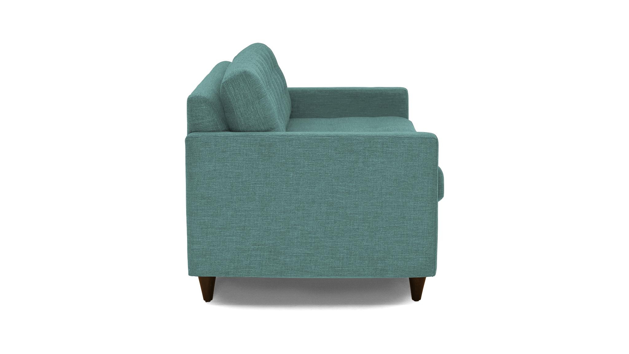 Green Eliot Mid Century Modern Sleeper Sofa - Essence Aqua - Mocha - Foam - Image 2