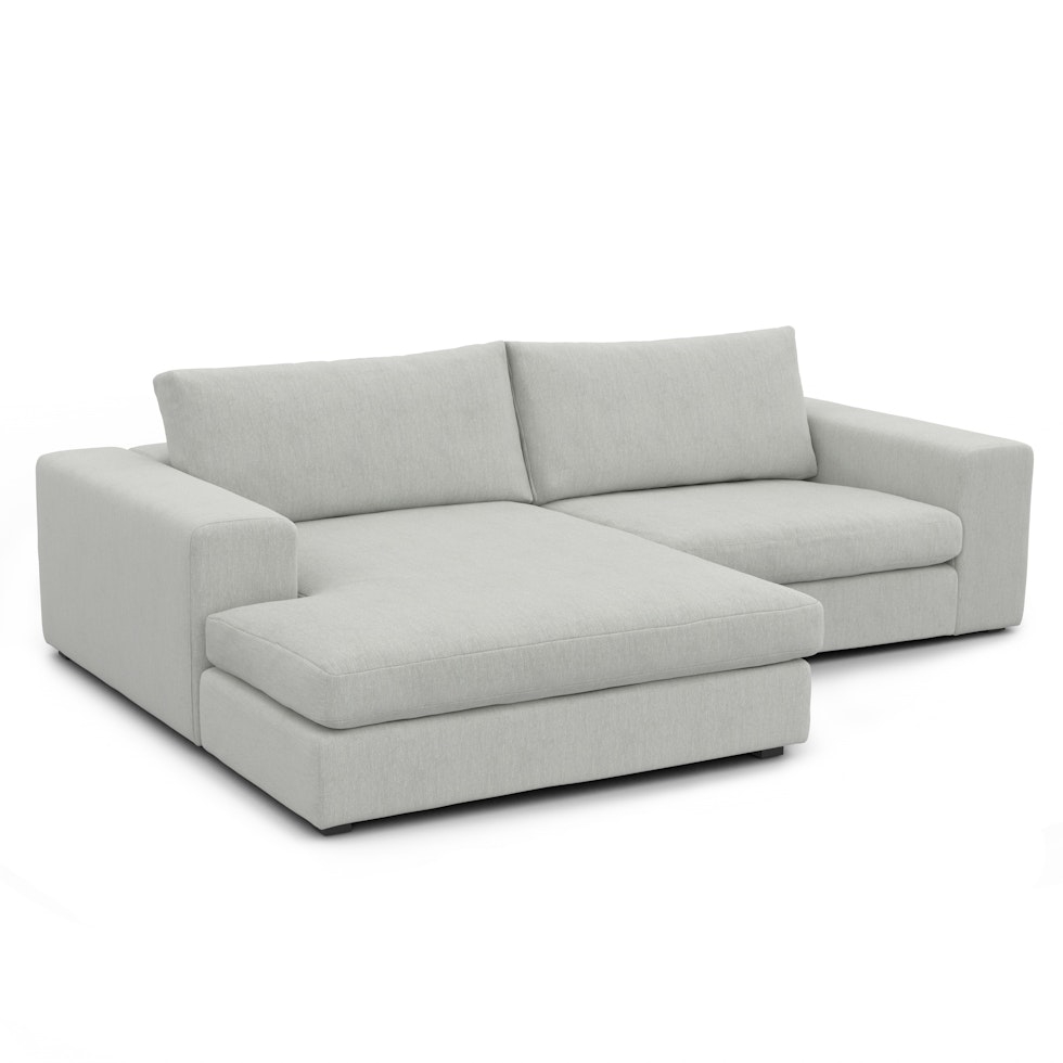 Beta 98" Modular Left Chaise Sectional - Welsh Gray - Image 1